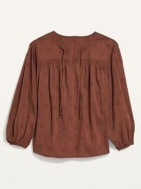 Long-Sleeve Embroidered Poet Blouse for Women | Old Navy (US)