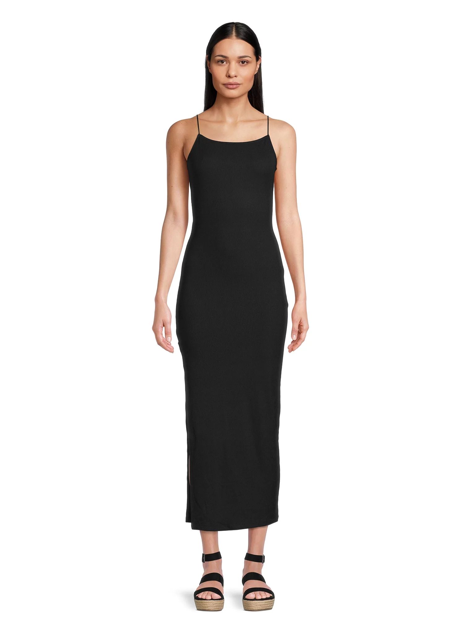 Liv & Lottie Women's Juniors Maxi Dress with Side Slit | Walmart (US)