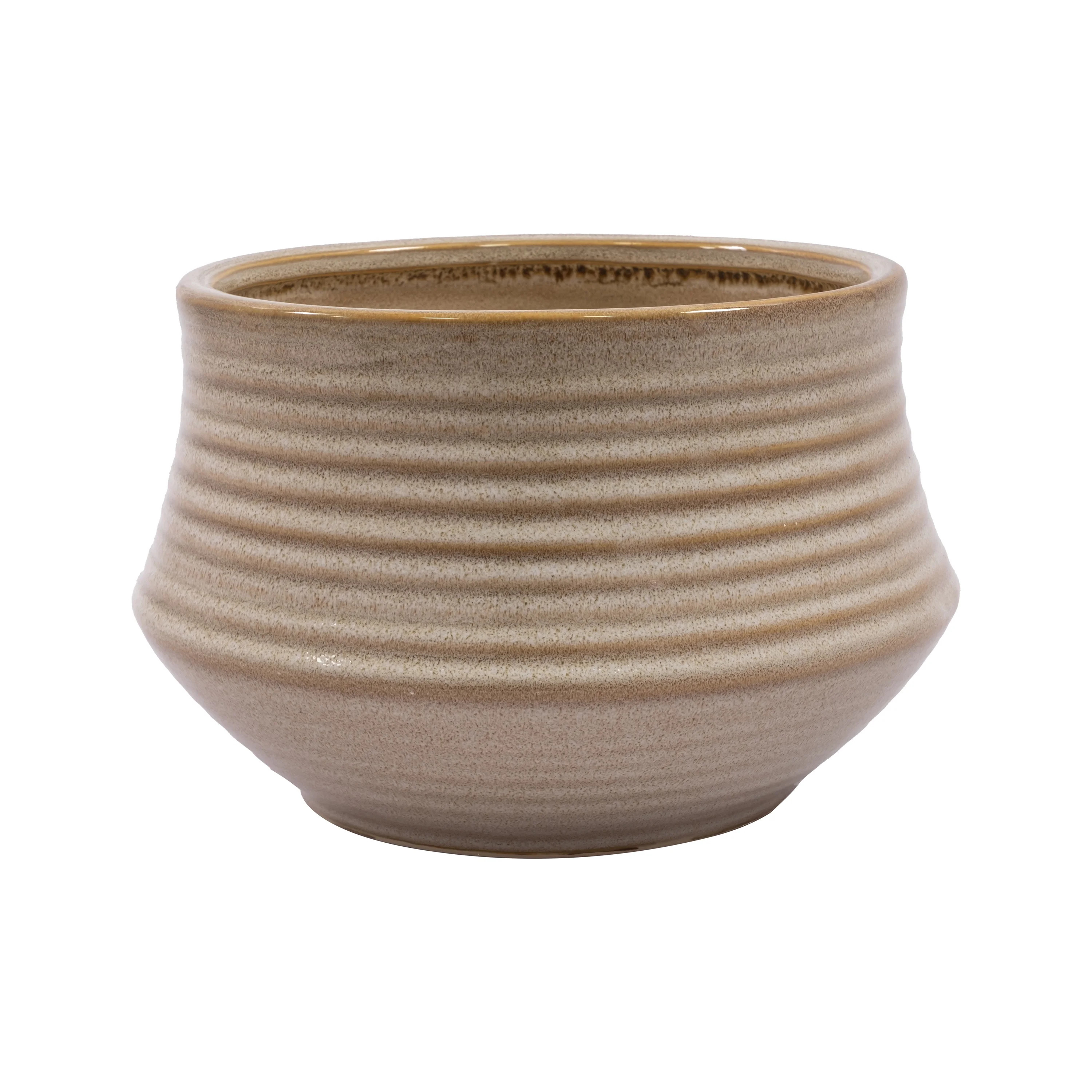 Better Homes and Gardens 9" Zara Brown Ceramic Planter | Walmart (US)
