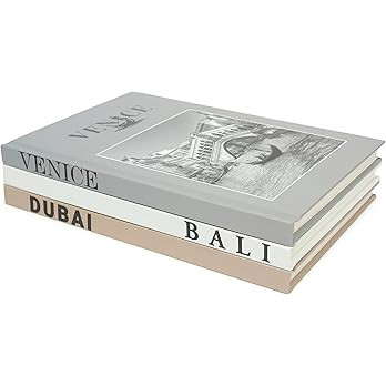 Set of 3 Decorative Books for Home Decor - Coffee Table Decoration Books - Best Display Books - B... | Amazon (US)
