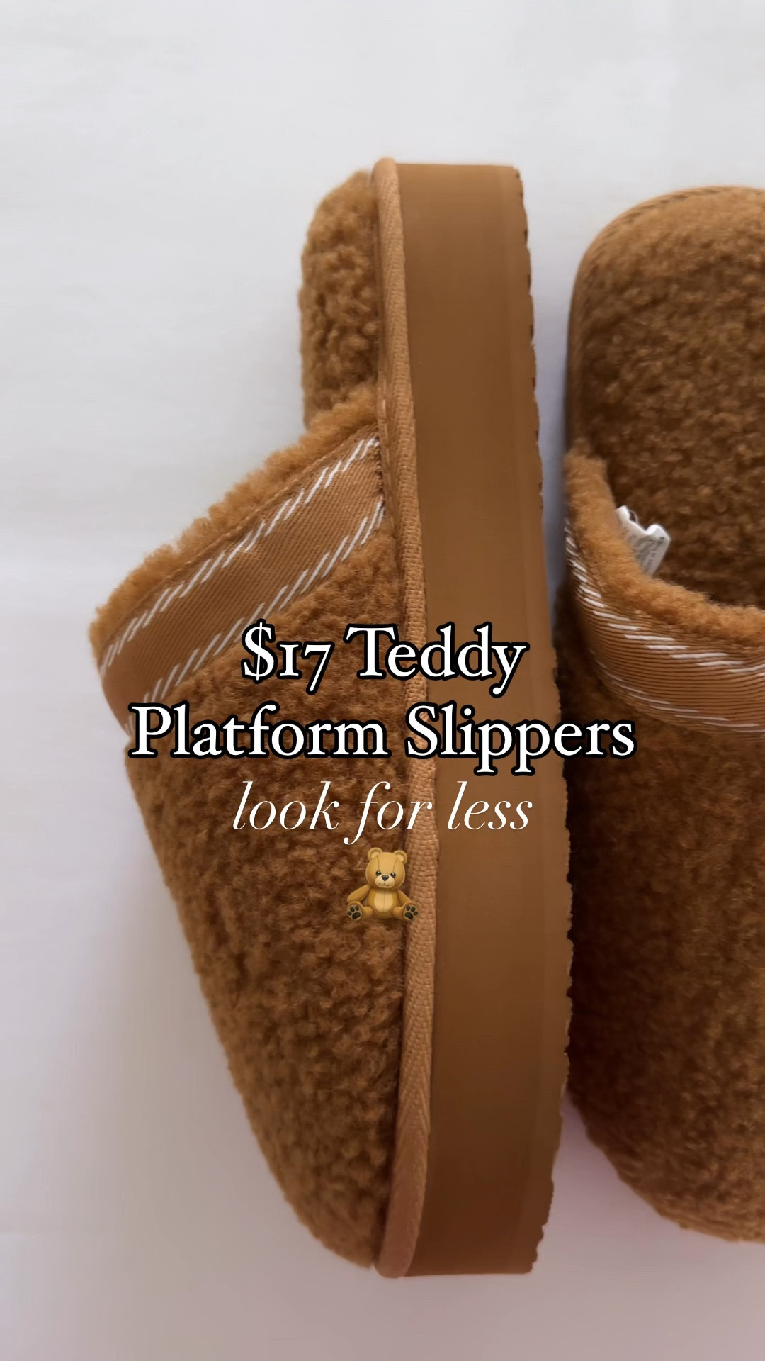 $17 Teddy Platform Slippers at Walmart! Such a cute look for less! Comes in 4
Colors options! 

Follow me for more affordable fashion and Walmart finds! 

I sized up 1/2 a size! 

#LTKFindsUnder50 #LTKOver40 #LTKStyleTip