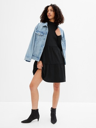 Modern Mockneck Tiered Mini Dress | Gap (US)