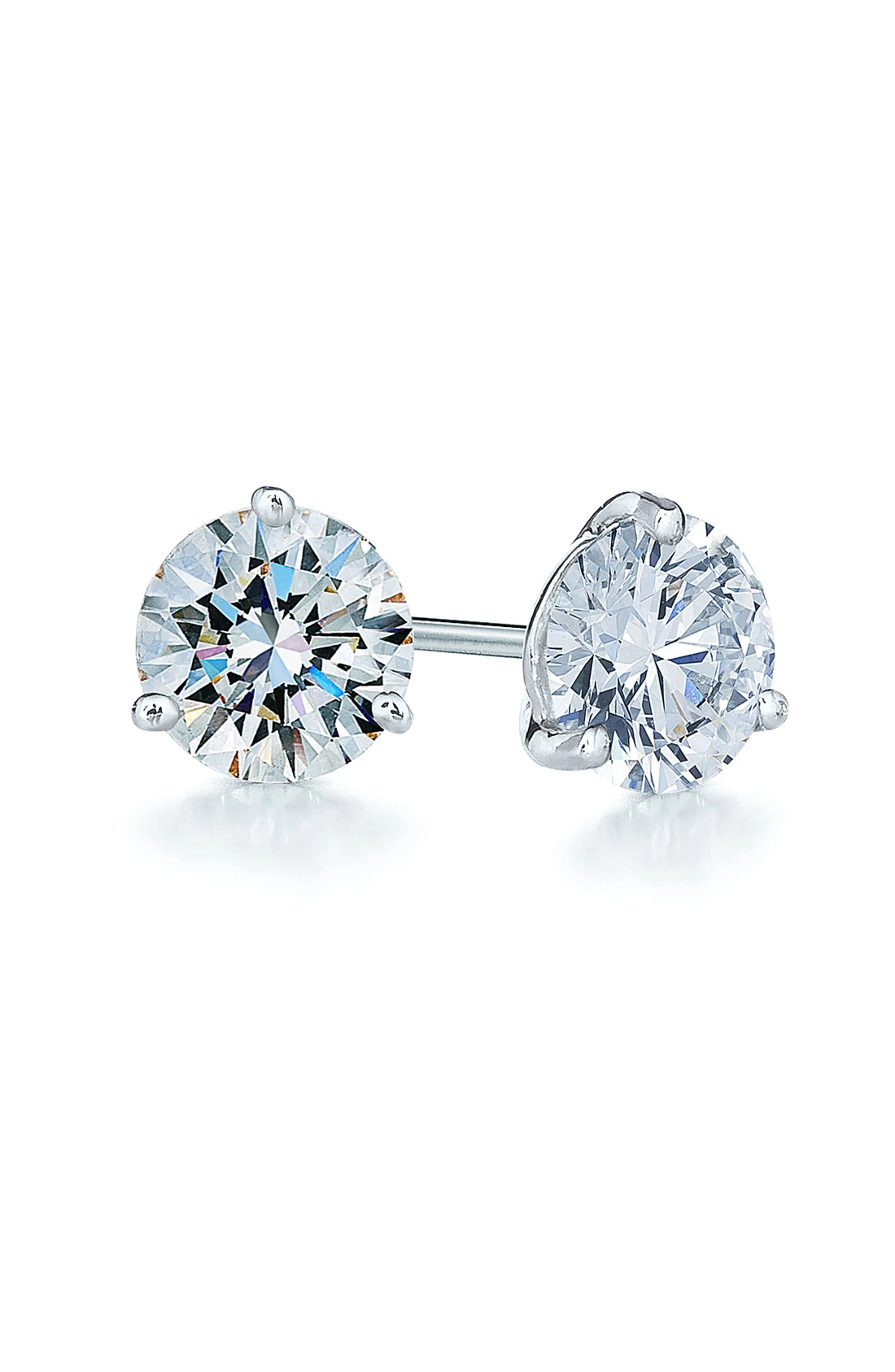 1.25ct tw Diamond & Platinum Stud Earrings | Nordstrom