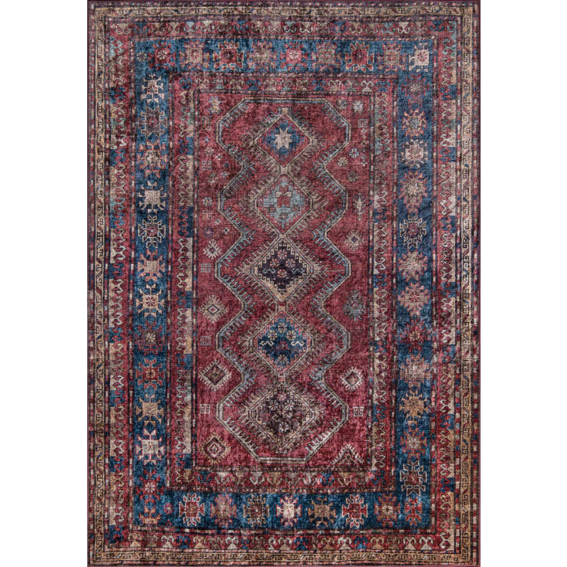 Momeni Karachi KAR-1 Burgundy Area Rug | RugStudio.com