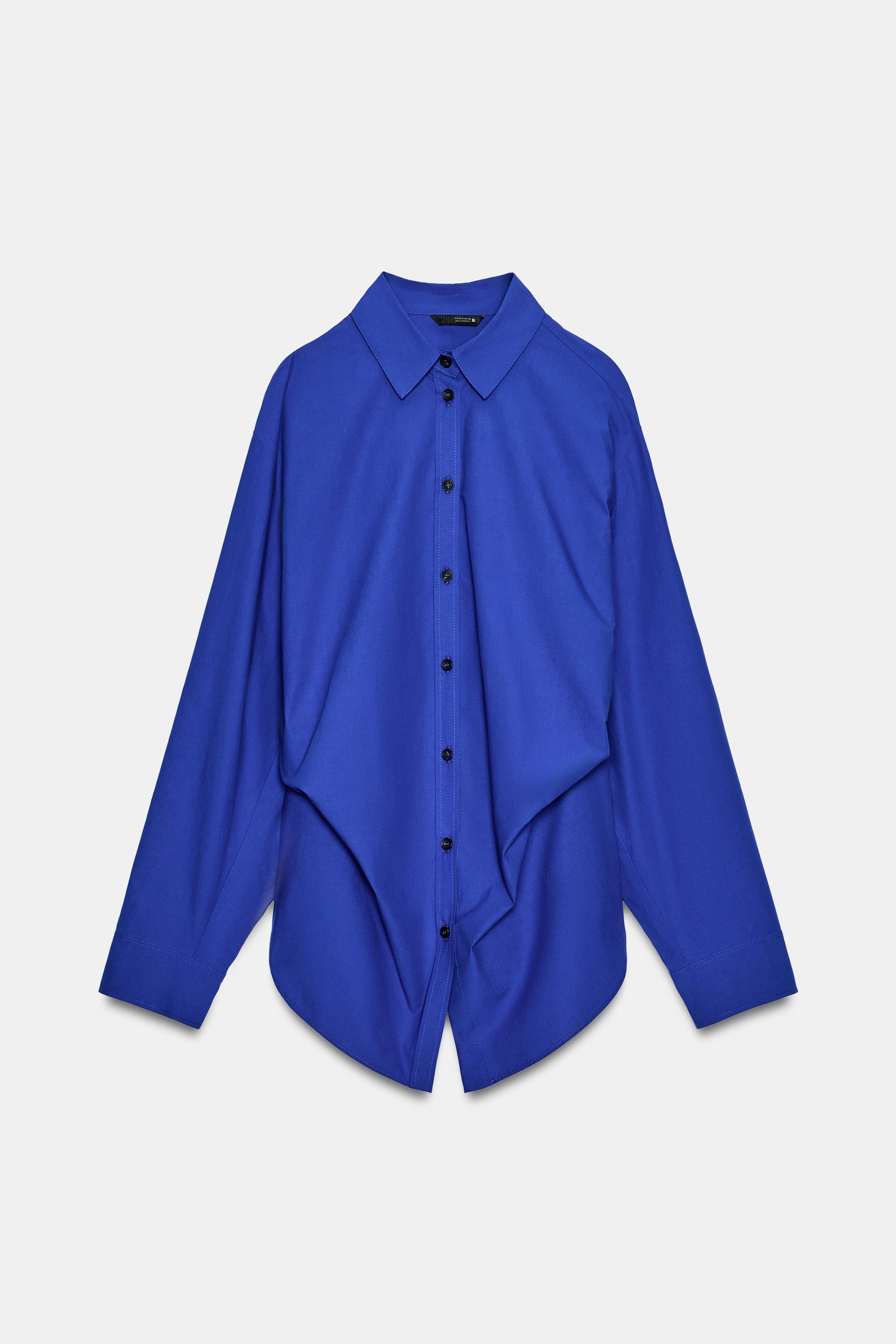 POPLIN SHIRT WITH SIDE DARTS | Zara Canada