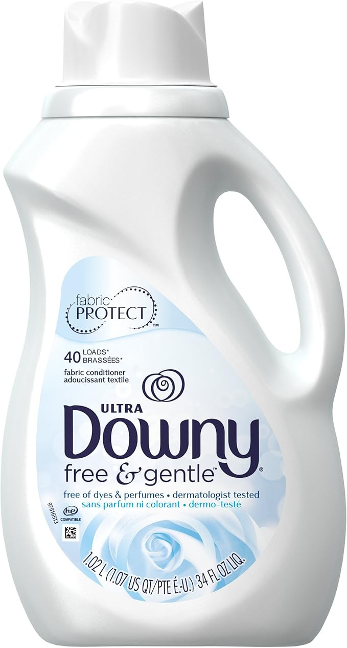 Ultra Downy Liquid, Free and Sensitive, 34 Fluid Ounce | Amazon (US)