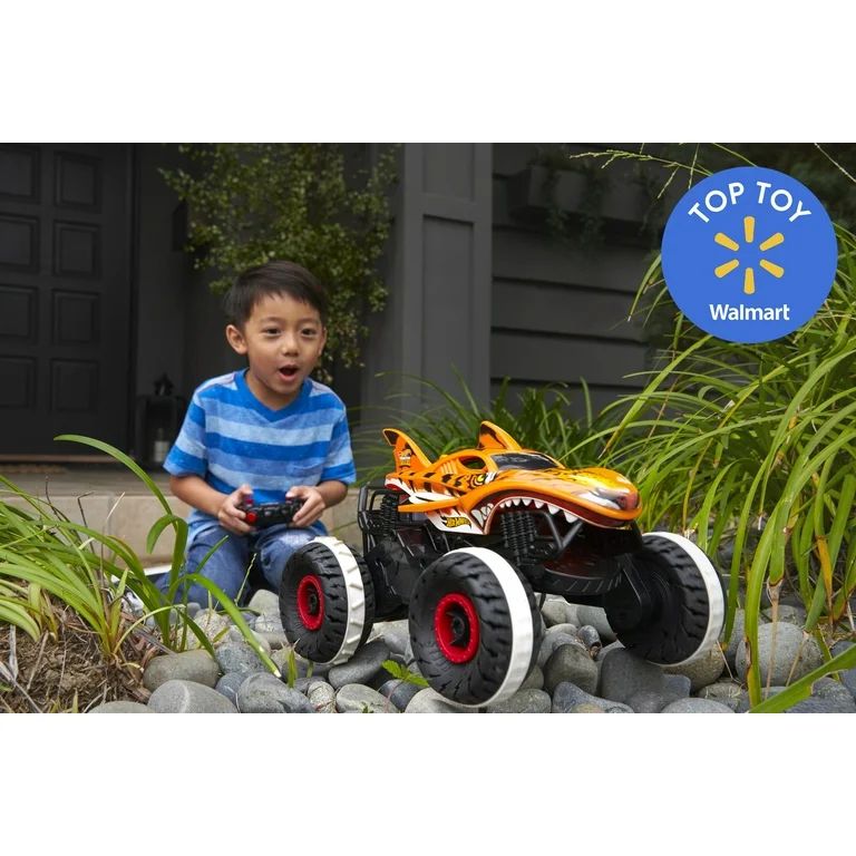 Hot Wheels Monster Trucks Toys Tiger Shark RC Car - Walmart.com | Walmart (US)