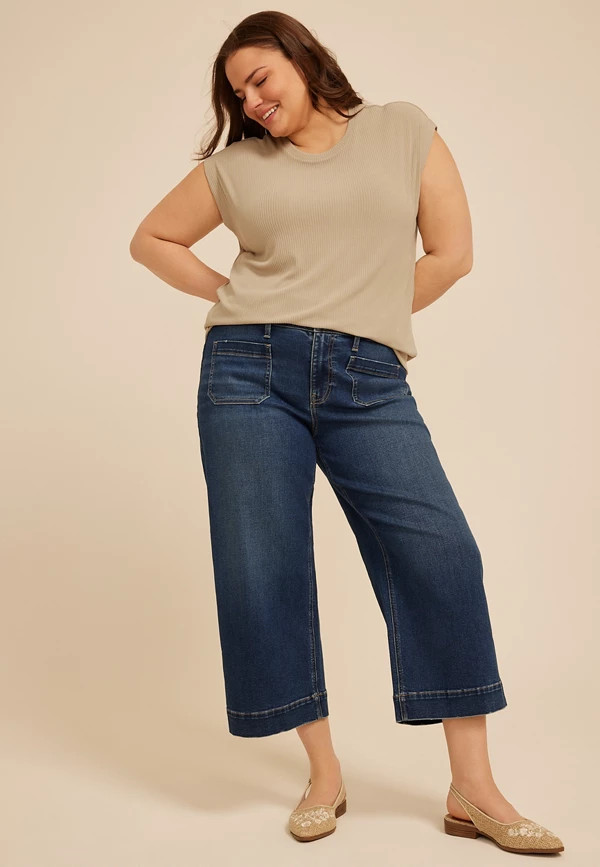 Plus Size 24/7 Solid Wedge Tee | Maurices