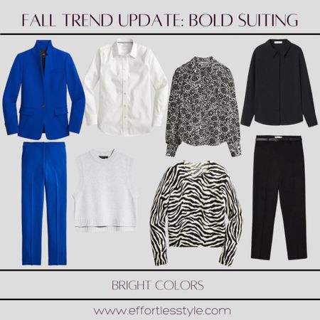 Bold suiting is trending this season…. To hear more about this trend and get some style inspiration, check out our recent blog post => https://effortlesstyle.com/fall-trend-update-bold-suiting/

#LTKSeasonal #LTKworkwear #LTKstyletip
