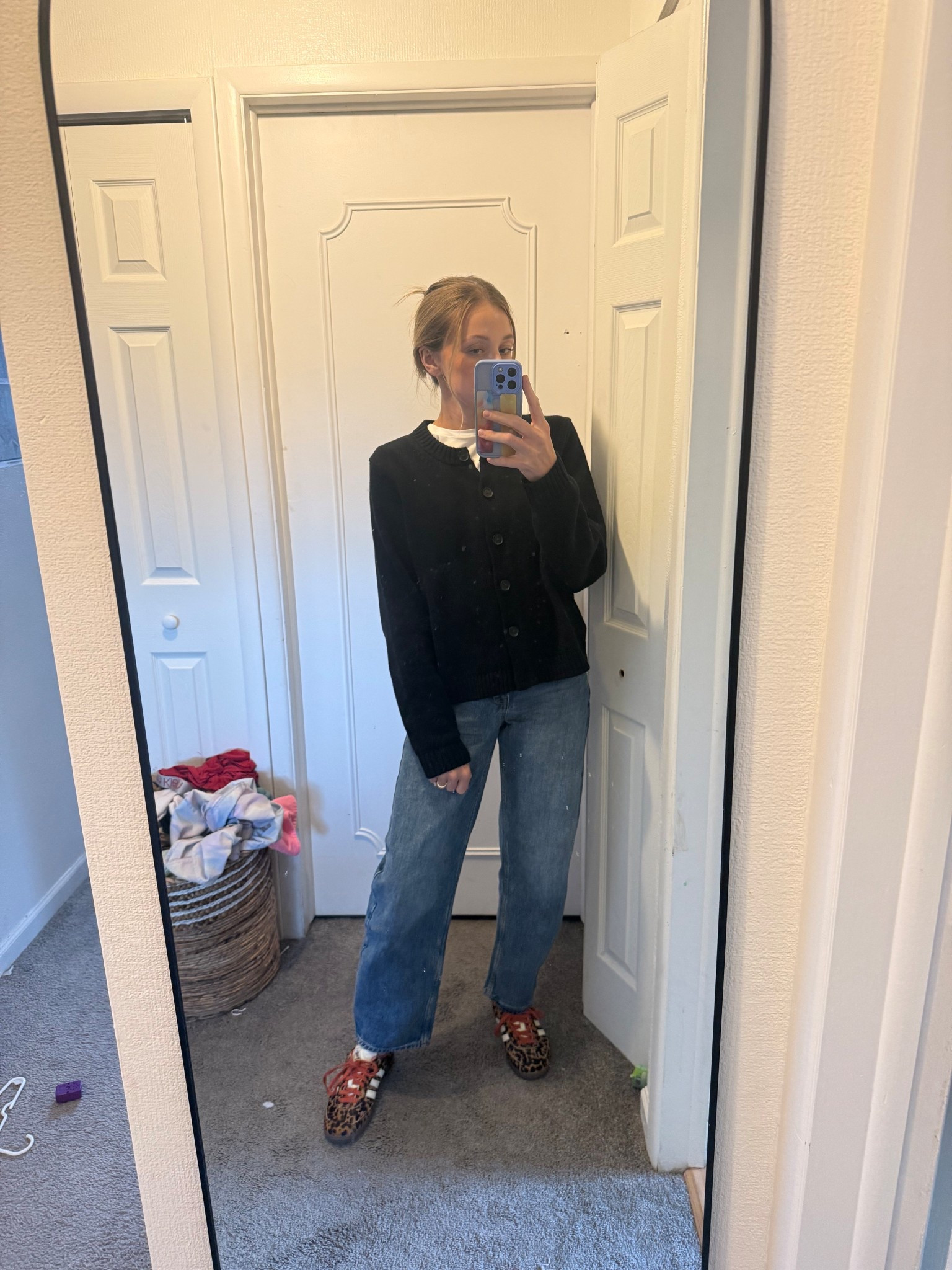 Feeling v cool in my first pair of barrel jeans 

