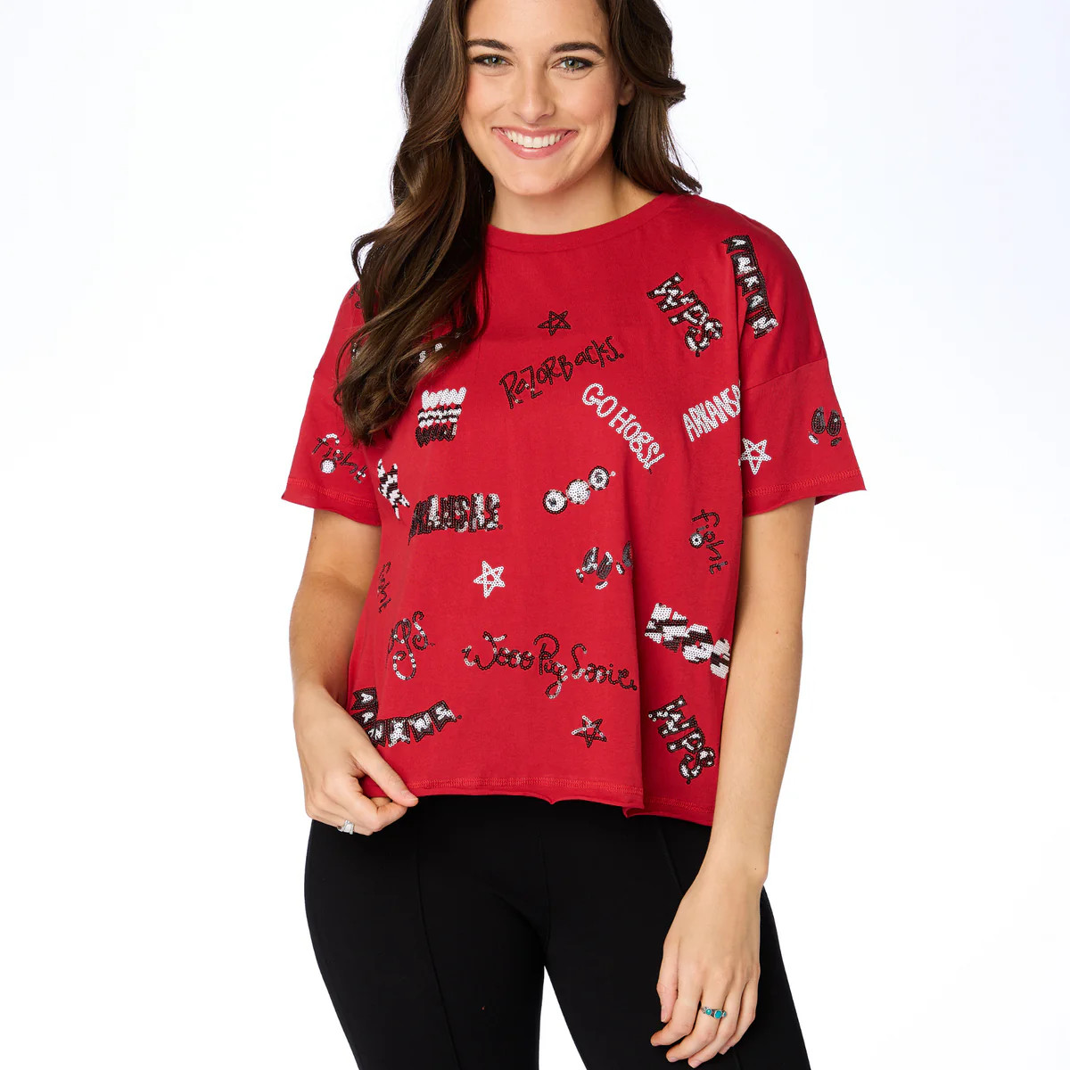 The Arkansas Sequin Spirit Tee | BuddyLove