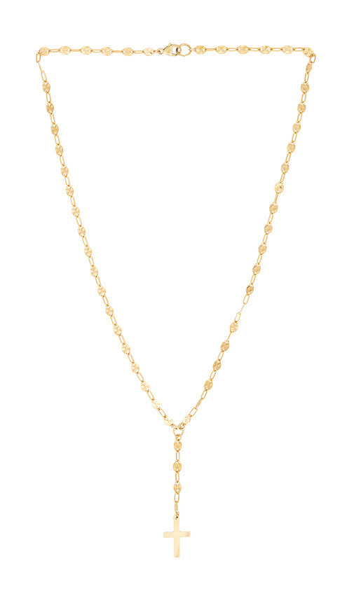 Joy Dravecky Jewelry Slay All Day Lariat Necklace in Metallic Gold. | Revolve Clothing (Global)