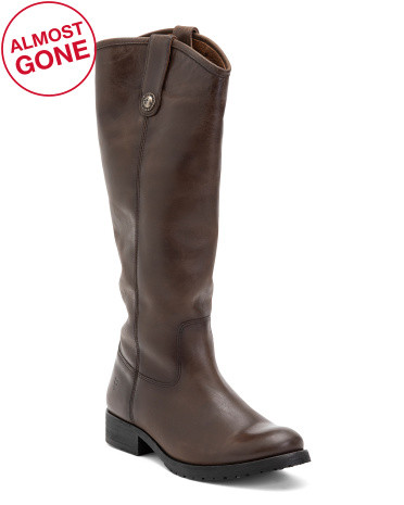 Leather Melissa Button Lug Boots | TJ Maxx