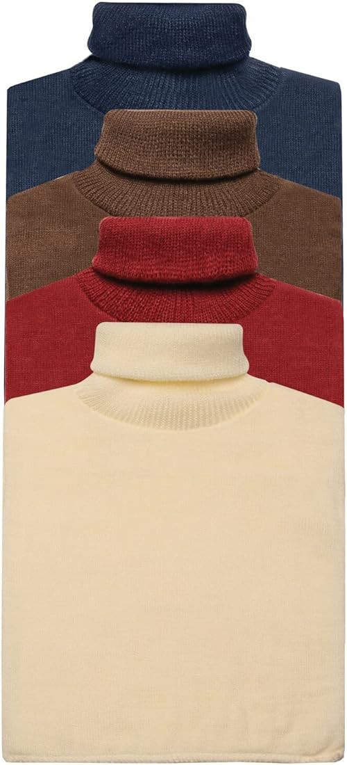 HAMPTON DIRECT Unisex Fake Turtleneck Dickies Dickie Collar Set of 4 Asst Colors | Amazon (US)