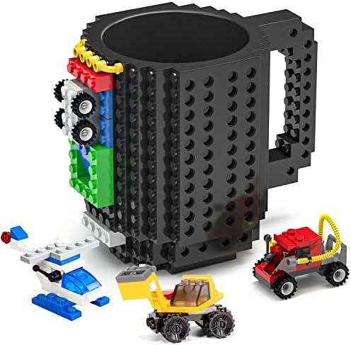 DAYMOO Build-On Brick Mug Set.Creative DIY Funny Mugs Gifts Compatible with Lego,Novelty Easter Birt | Amazon (US)