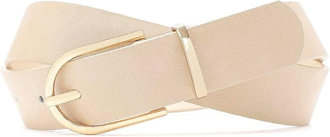 Earnda Women's Faux Leather Chic Belt for Ladies Jeans | Amazon (US)