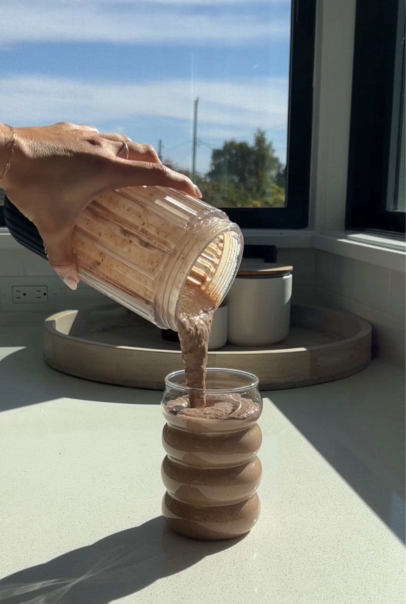 My new blender and my favorite cups linked! Made my Thin Mint Chip smoothie from my cookbook 

#LTKhome