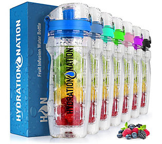 Zulay Hydration Nation 34oz Fruit Infuser WaterBottle | QVC