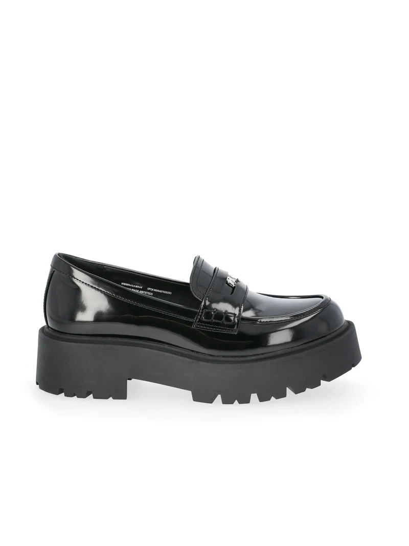 Madden NYC Women's Platform Lug Sole Coin Loafers | Walmart (US)