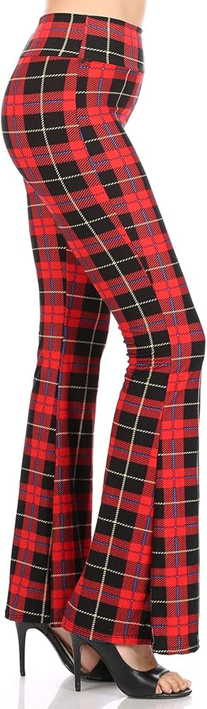 Leggings Depot Women's Ultra Soft Popular Printed Stylish Palazzo Pants BAT1 | Amazon (US)