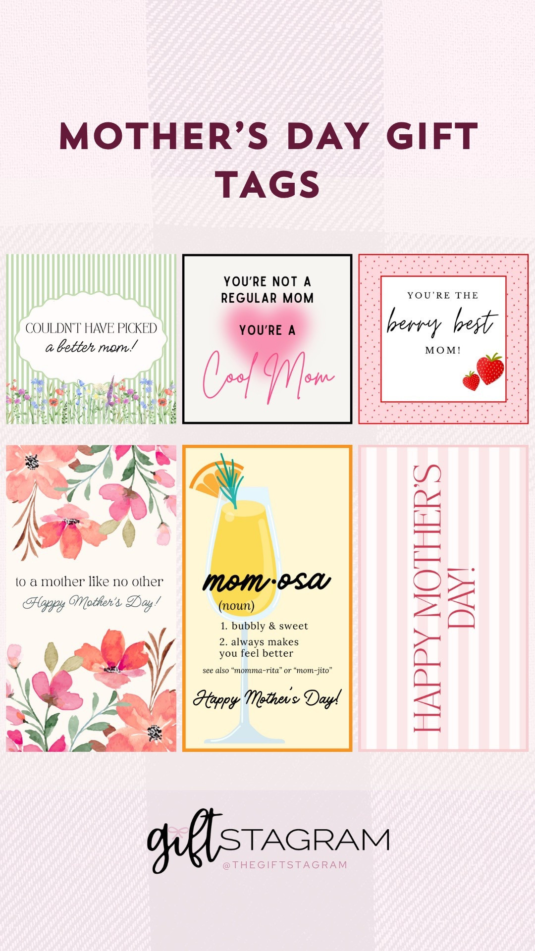 Mother’s Day Gift Tags🎀💐 Complete your gift with one of our digital downloadable gift tags for mom! Happy Gifting! 

#LTKSeasonal #LTKFindsUnder50 #LTKGiftGuide