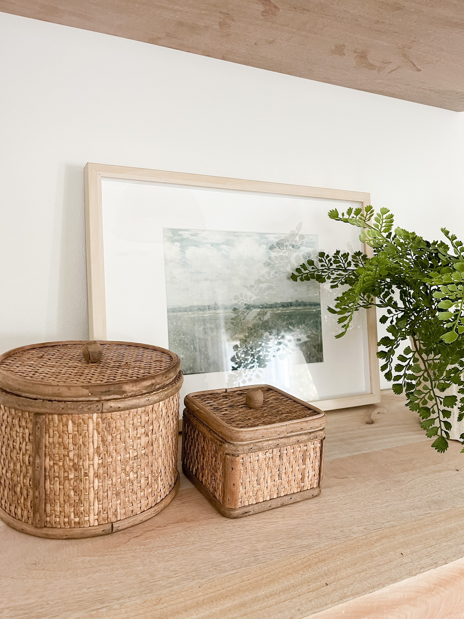 Spring home decor, styling decor, home decor, spring art, landscape art, landscape print, frame, wall frame, wood gallery frame, wood frame, faux plant, faux fern, woven box, woven storage, styling, bookshelf styling, floating shelf, wood shelf, modern gallery frame, vignette 

#homedecor #spring #art #landscape #styling 

#LTKFind #LTKsalealert #LTKhome