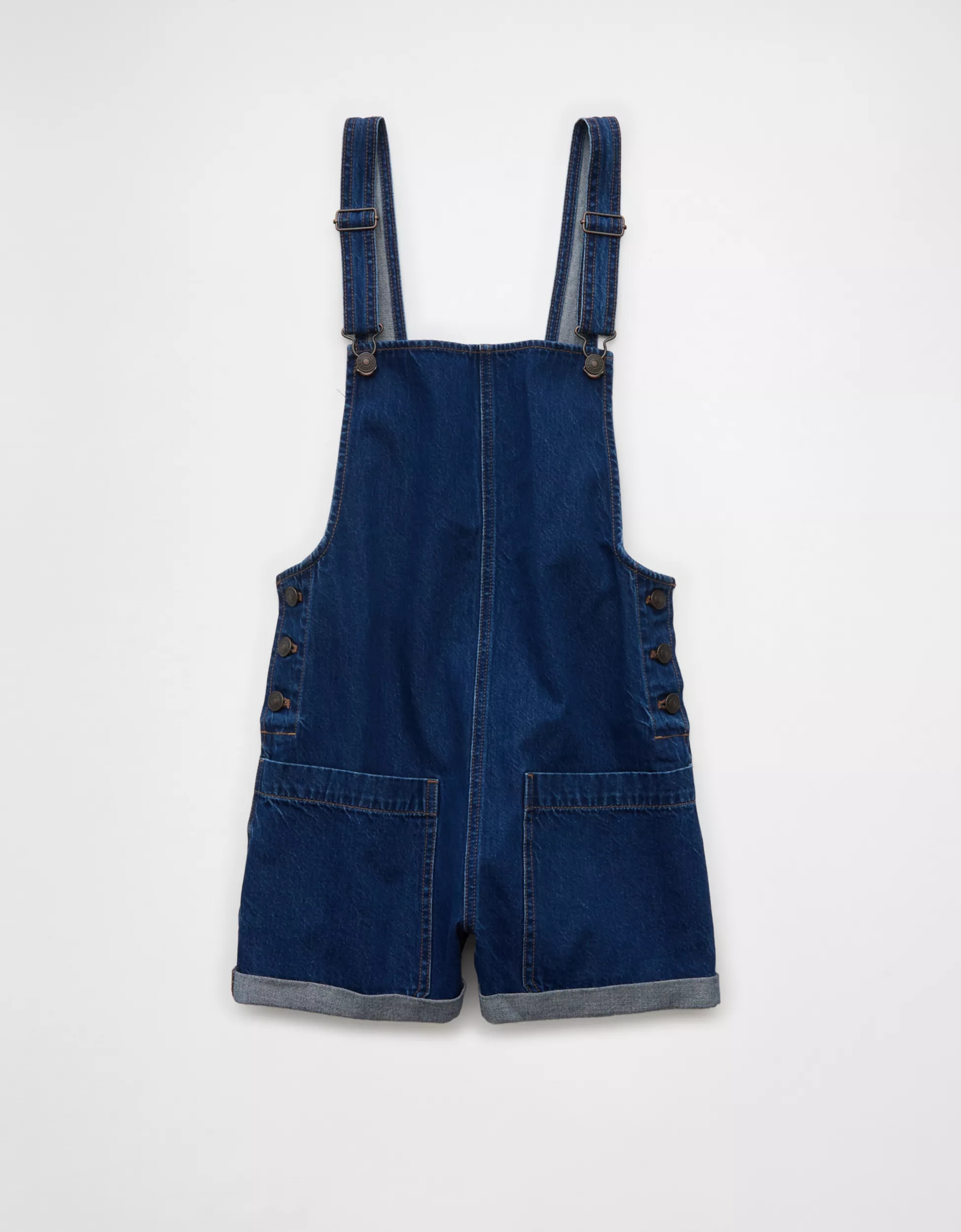 AE Easy Baggy Denim Short Overall | American Eagle Outfitters (US & CA)
