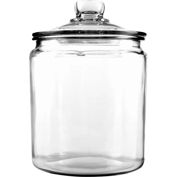 Anchor Hocking Heritage Hill Glass Jar with Lid, 1/2 Gallon | Walmart (US)