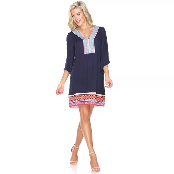 Women's Gabrielle Embroidered Dress - White Mark | Target