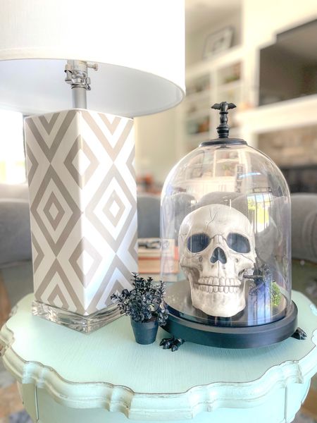 ☠️Cloches are so fun to decorate. I just threw in a skull and a spider but there are so many possibilities!

#halloween #halloweendecor #modernfarmhouse #modernfarmhousehalloween


#LTKSeasonal #LTKHalloween #LTKhome