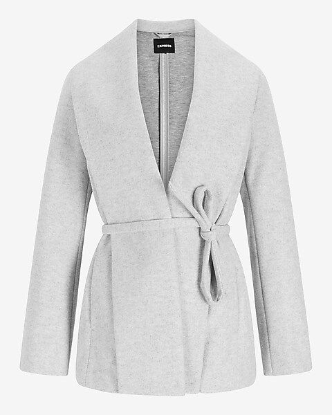 Belted Wrap Front Coat | Express