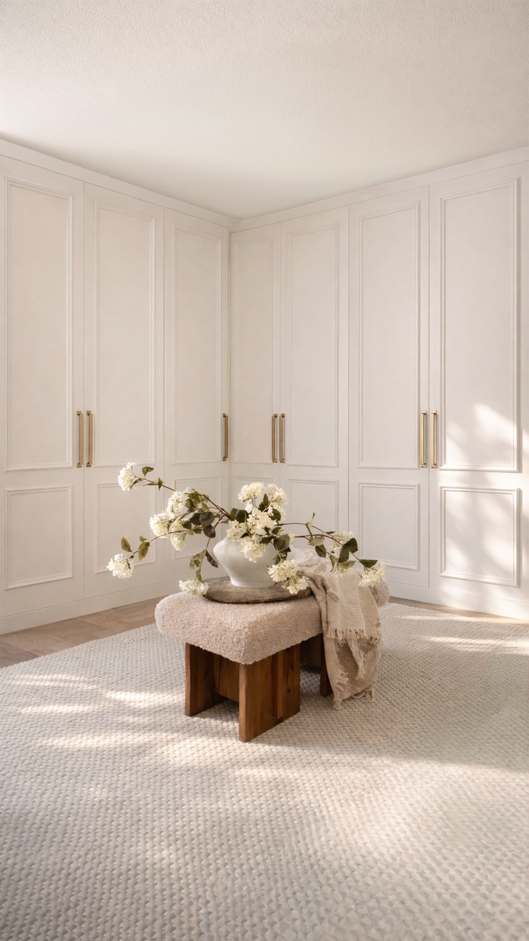 One of the final details in my DIY walk-in closet remodel was upgrading the hardware.

I paired the @amerockhardware Coble  Pull with the Ladera  Backplate in Champagne Bronze, and it completely changed the look of these builder-grade doors.

Such a small detail, but the warmth of the hardware makes the entire space feel more finished.

The magic is in the details. 

Amerock is not available to link through LTK, but you can shop each item here: https://www.amerock.com/search?q=Coble https://www.amerock.com/BP37660CZ https://www.amerock.com/BP37667CZ https://www.amerock.com/BP37768CZ 
.
.
.
#closetmakeover #diycloset #closetremodel #cabinethardware #interiordetails
DIY walk in closet remodel closet renovation builder grade upgrade cabinet hardware install champagne bronze hardware closet door hardware modern vintage home decor closet organization ideas DIY home project custom closet look interior styling details closet transformation home renovation ideas hardware upgrade DIY interior design