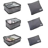 GForce 6 Piece Ultimate Set, Packing Cubes, Clothing Organizer, for Vacation, Travel, in Grey, 15.67 | Amazon (US)