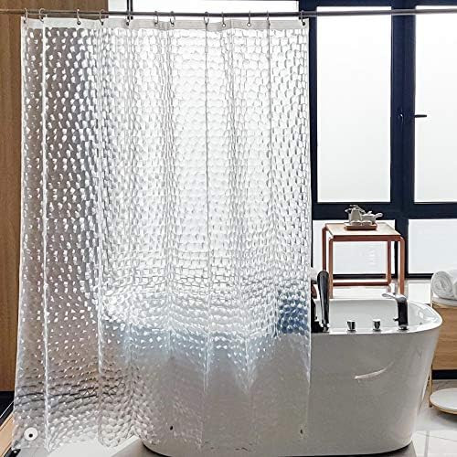 NTBAY EVA Clear Shower Curtain with Water Cube, Water-Repellent Liner with 3 Magnets for Bathroom... | Amazon (US)