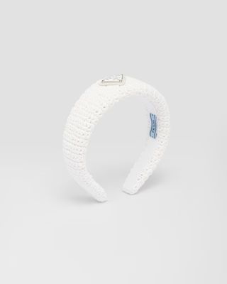 Raffia headband | Prada Spa US