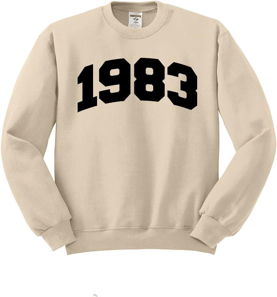 TeesAndTankYou 1983 College Style Sweatshirt Unisex | Amazon (US)