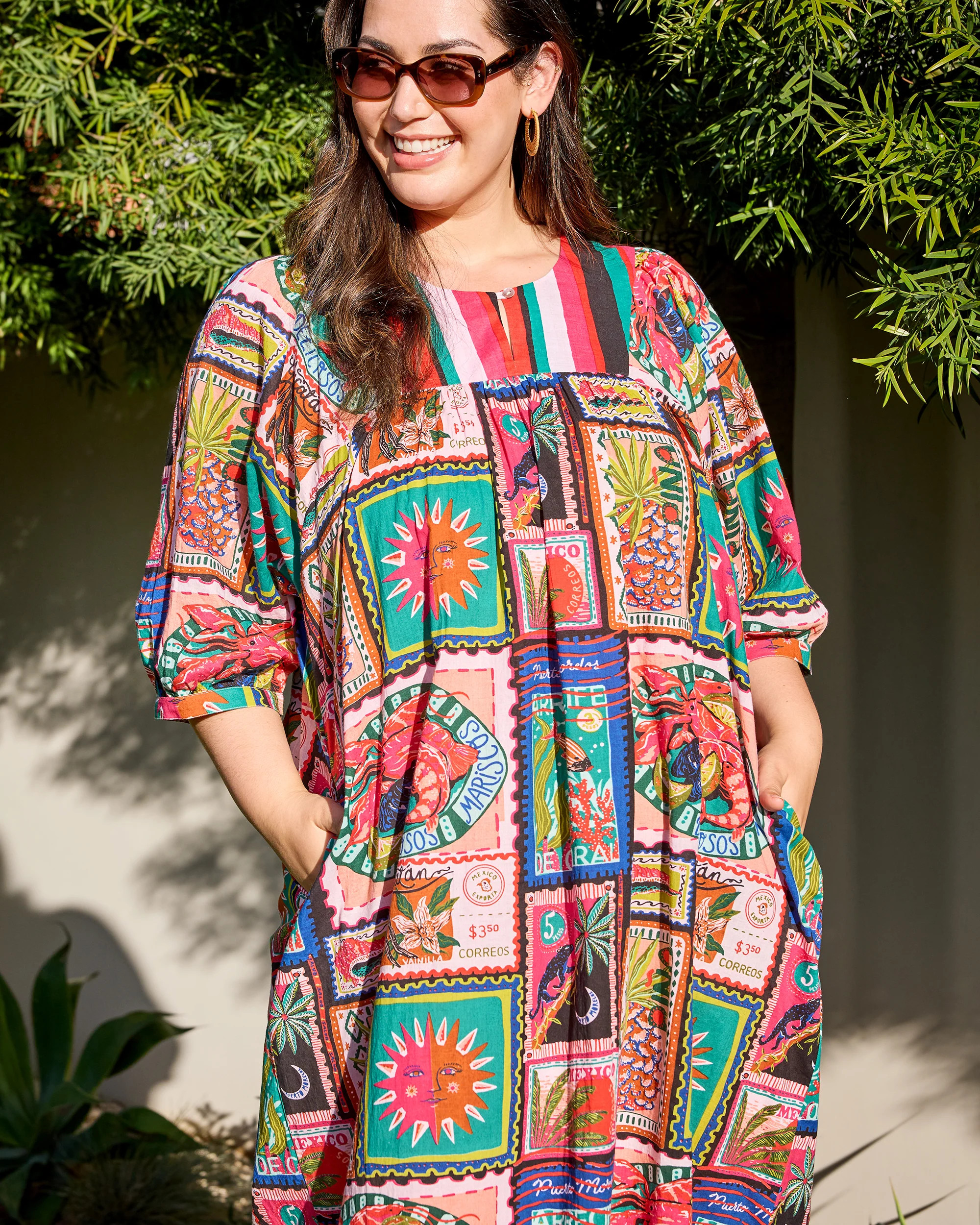 Colorful Coast - Vista Dress - Vibrant Ink | Printfresh