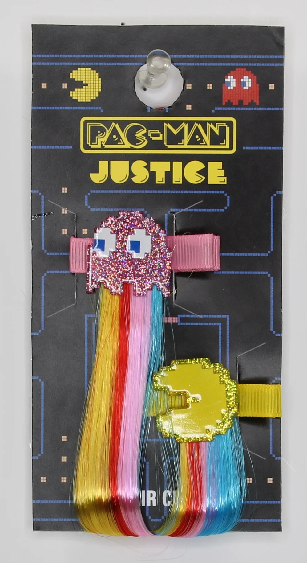 Justice x Pacman Girl's Faux Hair Clips, 2-Piece, Multi | Walmart (US)