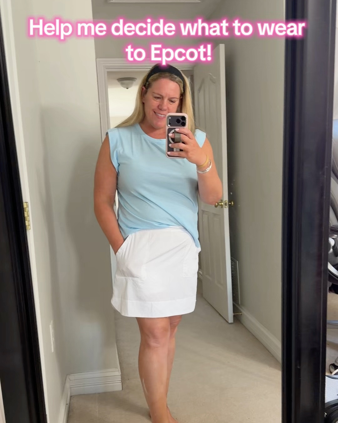 Disney Bound! I love a Disney look with pieces I can wear at home everyday!  
These are my pic for Epcot, but could be Magic Kingdom too!

#LTKTravel #LTKOver40 #LTKMidsize