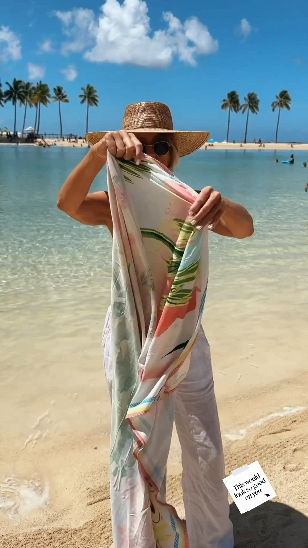 Turn a simple sarong into a stylish halter top with this easy step-by-step tutorial! 🌴 A versatile DIY sarong top that's perfect for beach days, vacations, resort wear, summer outfits, and traveling light. One piece, so many ways to style it!

#LTKootd #LTKU #LTKSwim