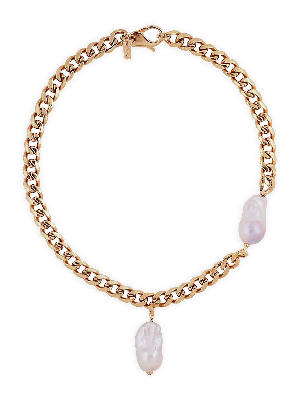 Martha Calvo Alaia 14K-Gold-Plated &amp; Baroque Freshwater Pearl Necklace | Saks Fifth Avenue