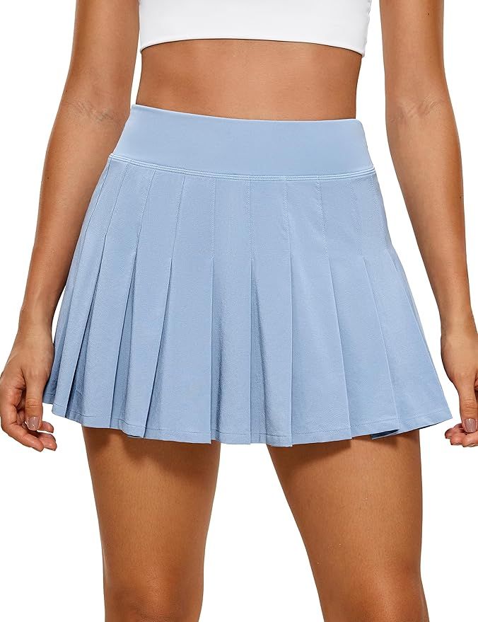 CRZ YOGA Cute Pleated Skirts for Women High Waisted Tennis Golf Skorts with Pockets Casual Athlet... | Amazon (US)