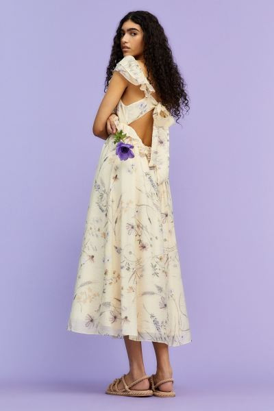 Lyocell-blend Ruffled Dress | H&M (US + CA)