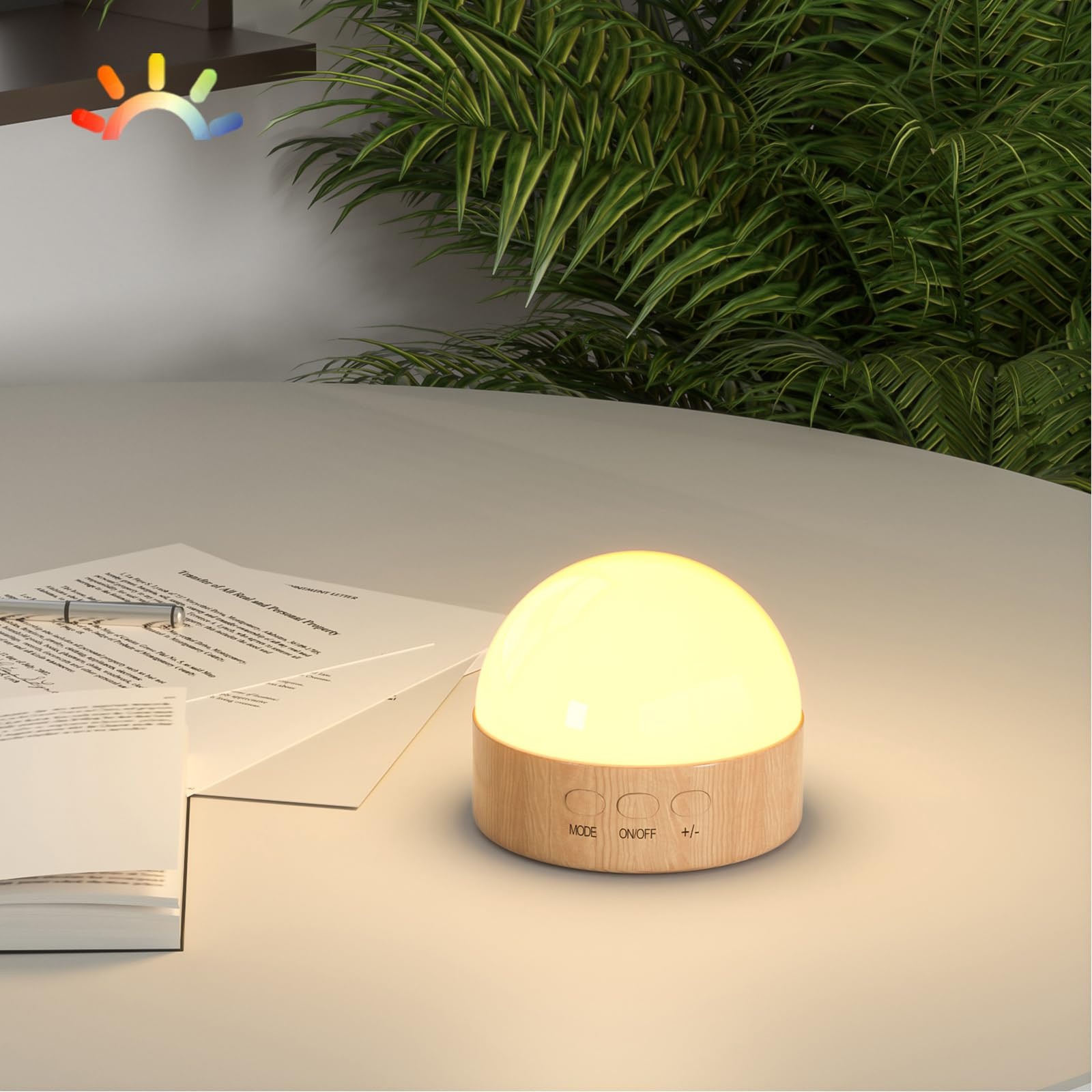 Amazon.com: Kintion Portable Night Light, Dimmable 8 Color Lighting, 1800mAh Battery Rechargeable, Small LED Lamp for Nursery, Baby, Kids and Adults | Amazon (US)