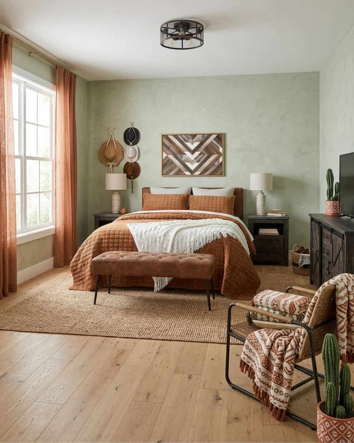 Warm Western Bedroom Design With Rust Bedding and Dark Wood Furniture

#bedroomdesign #westernbedroom #westernhomedecor #bedroomdecor #rusticbedroom

The mood board features furniture & decor from Amazon. The mockup is an approximation of how this mood board design could look in a home.

#LTKHome