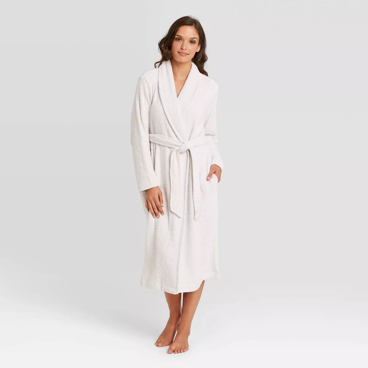 Women's Cozy Chenille Robe - Stars Above™ Cream XS/S | Target