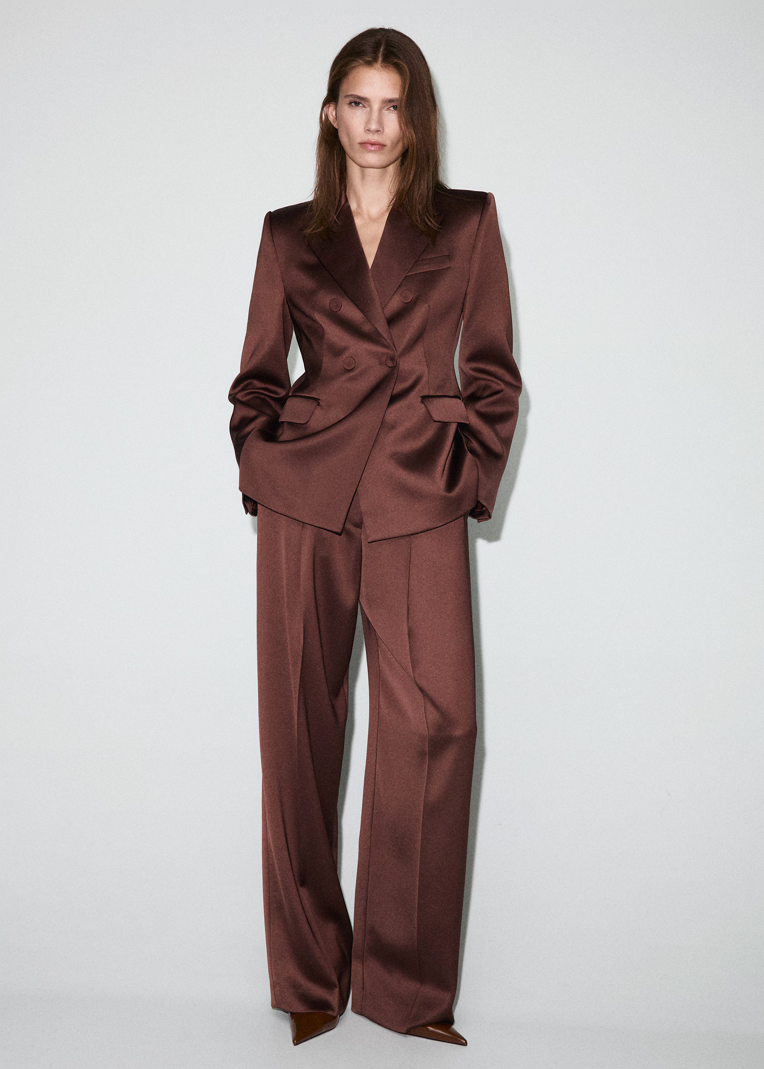 Satin suit jacket | Mango (US/MX/AU)