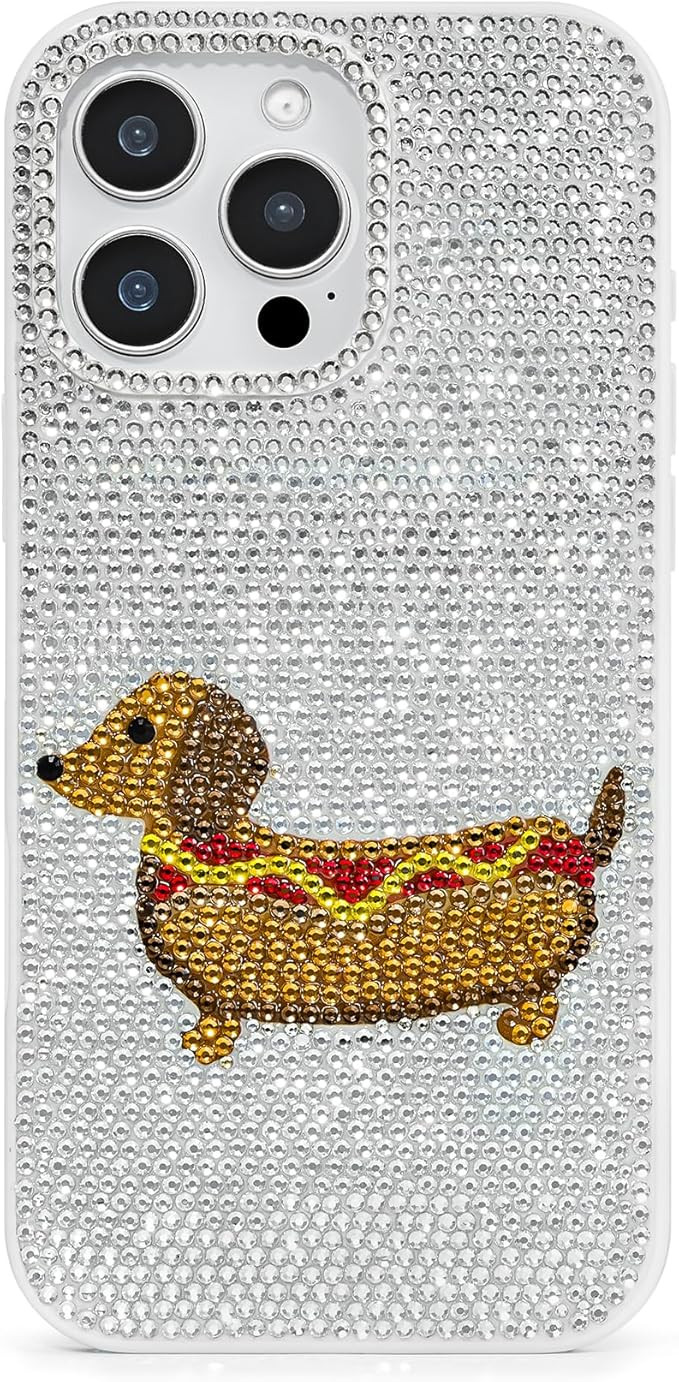 JW PEI Dachshund Hot Dog Phone Case - White | Amazon (US)