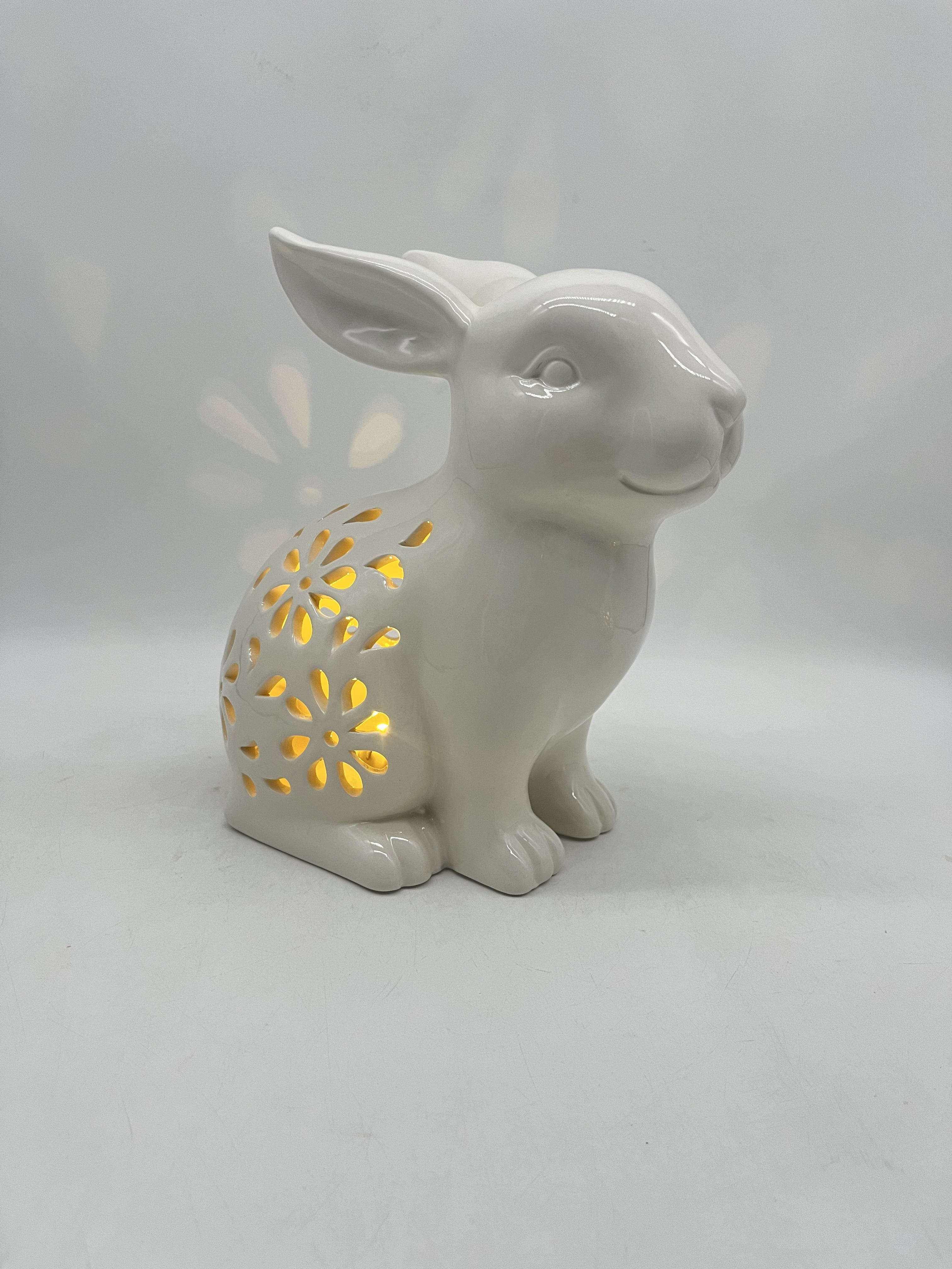 Easter White Light-Up Bunny Decor, by Way To Celebrate | Walmart (US)