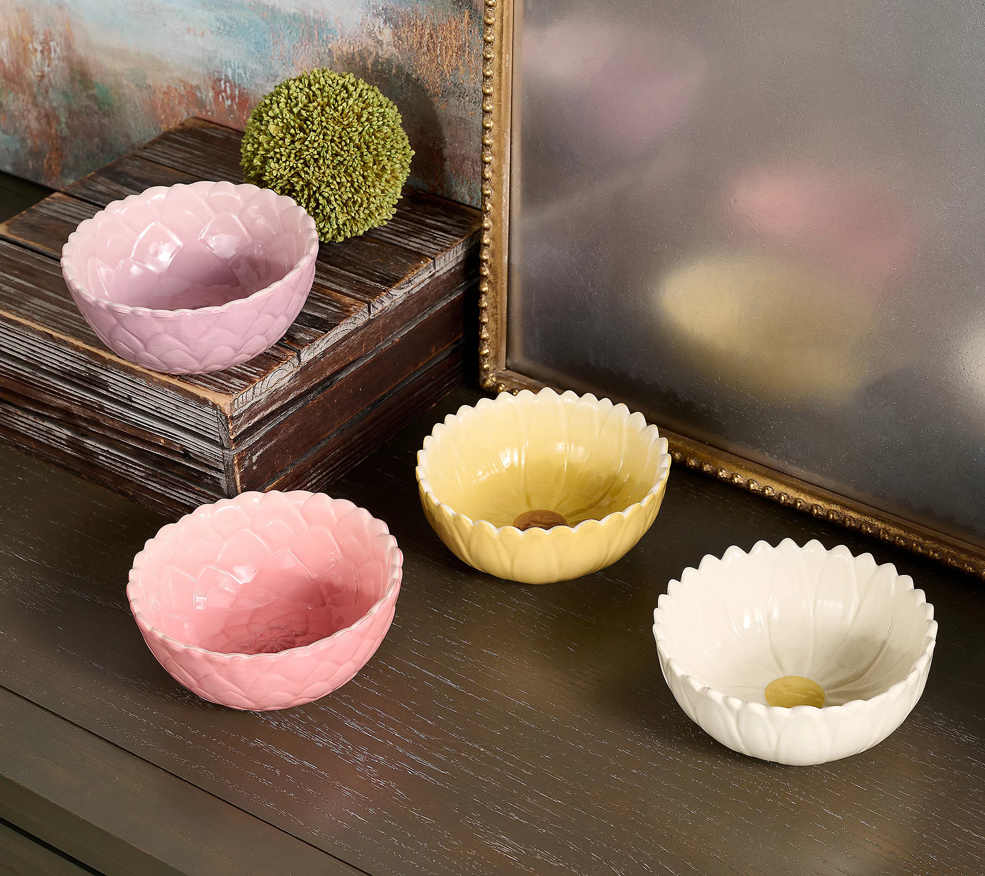 Ode to Color by Lori Weitzner S/4 Flower Bowls | QVC